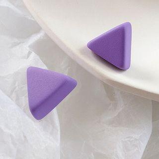 Alloy Triangle Earring 1 Pair - Earrings - Purple - One Size