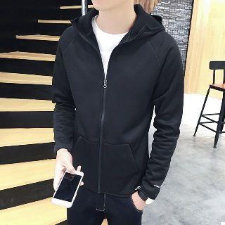 Front Pocket Zip Hooded Jacket