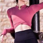 Long-sleeve Cropped Quick Dry Top