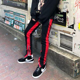 Two-tone Side Zip Sweatpants