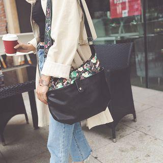 Print Panel Crossbody Bag