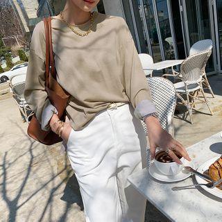 Drop-shoulder Pigment T-shirt