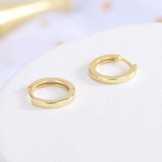 925 Sterling Silver Huggie Earring