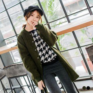 Twill Longline Bomber Jacket