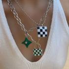 Star / Checker / Handbag Pendant Alloy Necklace (various Designs)