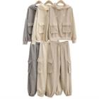 Set: Corduroy Cargo Hoodie + Harem Sweatpants