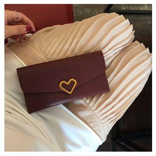 Heart Accent Long Wallet