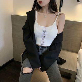 Hook-and-eye Crop Cami Top