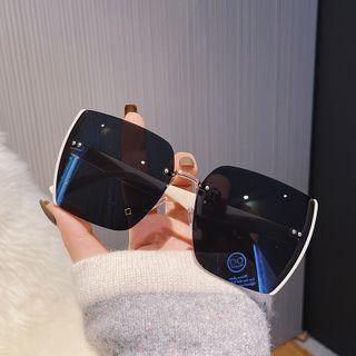 Faux Leather Sunglasses