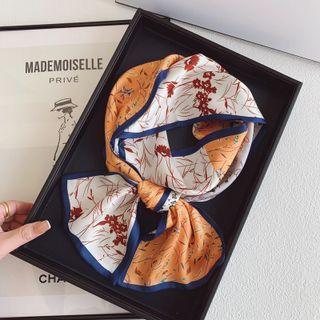 Floral Scarf Ocean Blue - One Size
