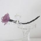 Rose Hair Claw Purple & Transparent - One Size