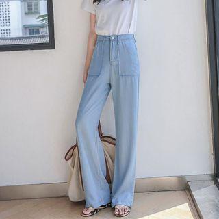 Loose-fit Straight Leg Wide-leg Pants