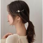 Alloy Disc Hair Clip Disc - Gold - One Size
