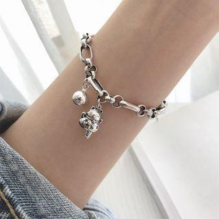 925 Sterling Silver Fortune Cat Bracelet