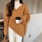 Long-sleeve Turtleneck T-shirt / Oversized Sweater