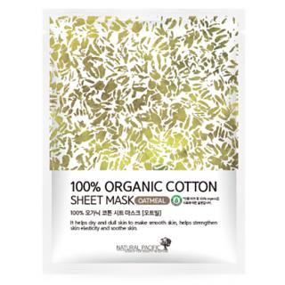 Natural Pacific - 100% Organic Cotton Sheet Mask Oat 1pc 25g