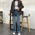 Fray Hem Washed Jeans