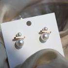 Faux Pearl Earring 1 Pair - S925silver - One Size