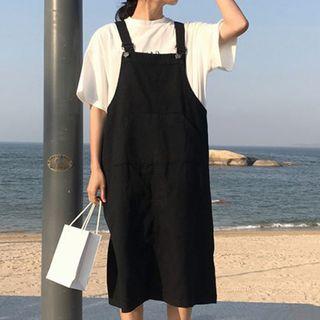 Midi Jumper Denim Dress