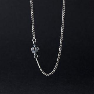 Crown Sterling Silver Necklace 1pc - Silver - One Size