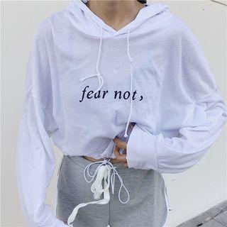 Lettering Hoodie / Piped Sweat Shorts