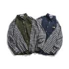 Plaid Two-tone Shirt