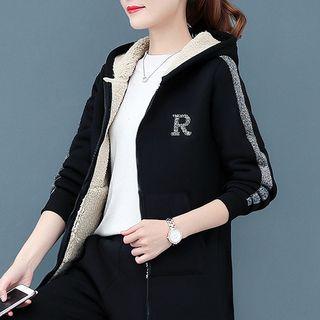 Set: Hooded Fleece Lined Zip Jacket + Sweatpants