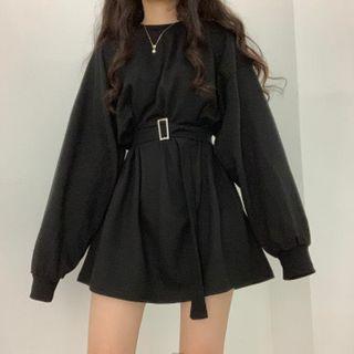 Buckled Mini A-line Sweatshirt
