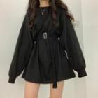 Buckled Mini A-line Sweatshirt