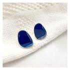 Glaze Alloy Earring 1 Pair - Clip On Earrings - Blue - One Size