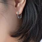 Stainless Steel Hoop Earring 590 - 1 Pair - Earring - One Size