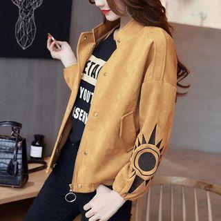 Sun Print Baseball Jacket