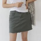 Inset Shorts H-line Miniskirt