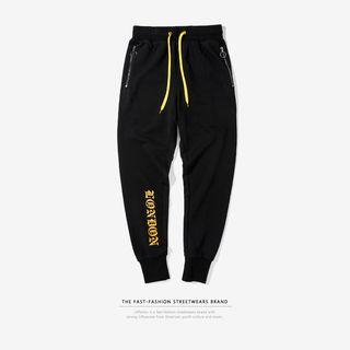 Gothic-lettering Sweatpants