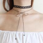 Set: Lace Choker + Tie Choker