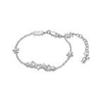 925 Silver Rabbit C. Star & Heart Bracelet With Crystal Silver - One Size