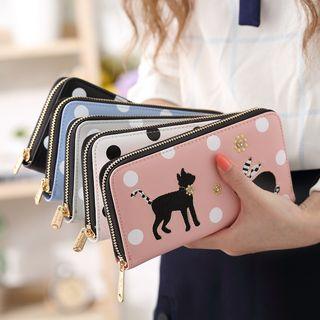 Cat Accent Long Wallet