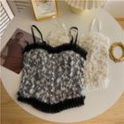 Faux Pearl Lace Camisole Top