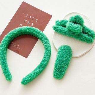Plain Fleece Headband / Hair Clip / Hair Claw