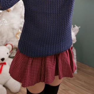 Patterned Corduroy Skirt