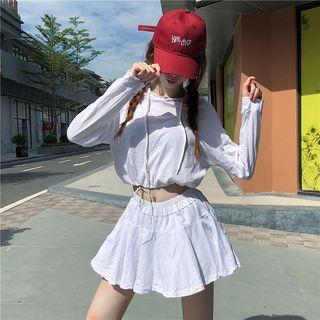 Plain A-line Skort White - One Size