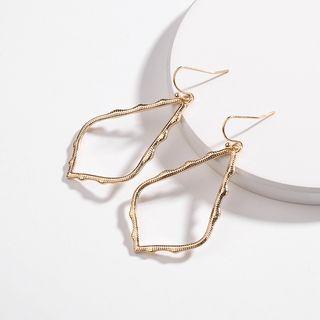 Alloy Hollow Drop Earring