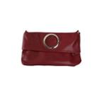 Hoop-accent Fold-over Clutch