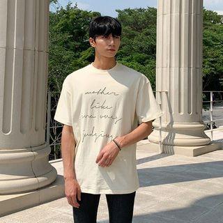 Writing Print T-shirt