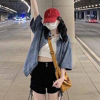 Henley Tank Top / 3/4-sleeve Shirt Jacket / Shorts