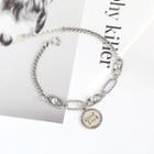 925 Sterling Silver Tag Bracelet As Shown In Figure - One Size