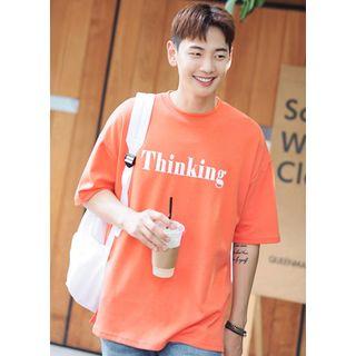 Lettering Loose-fit T-shirt (2 Designs)