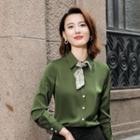 Long-sleeve Plain Shirt / Dress Pants / Neckerchief