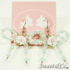 Sweetie Green Rose Swarovski Crystal Earrings
