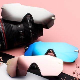 Geometric One-piece Sunglasses